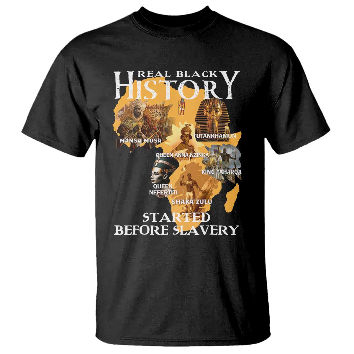 Black History T Shirt Didnt Start With Slavery TS10 Black Print Your Wear