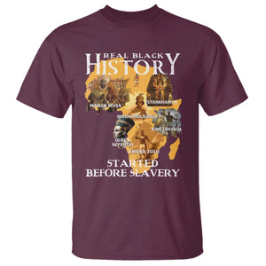 Black History T Shirt Didnt Start With Slavery TS10 Maroon Print Your Wear