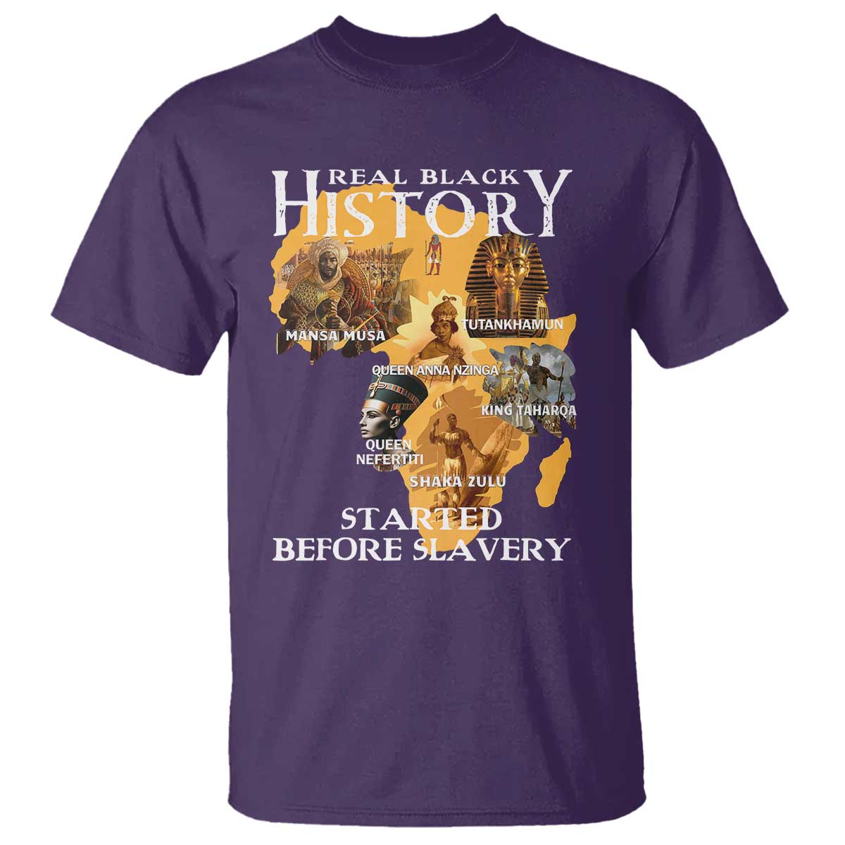 Black History T Shirt Didnt Start With Slavery TS10 Purple Print Your Wear