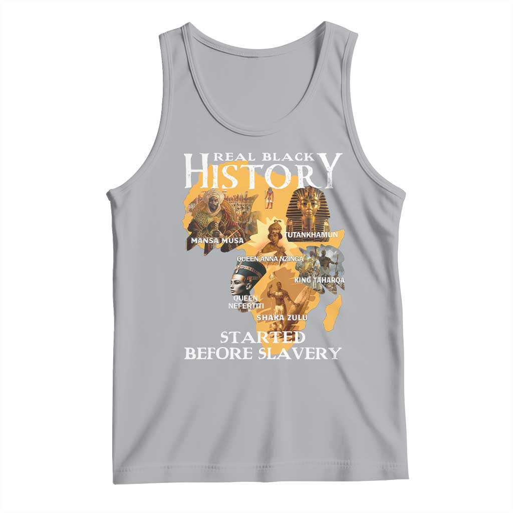Black History Tank Top Didnt Start With Slavery TS10 Athletic Heather Print Your Wear