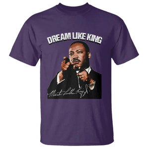 Martin Luther King Jr. T Shirt Dream Like King MLK Day Black History Month TS10 Purple Print Your Wear