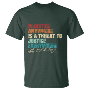 Martin Luther King Jr. T Shirt Vintage Inspirational Quote MLK Day Black History Month TS10 Dark Forest Green Print Your Wear