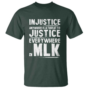 Martin Luther King Jr. T Shirt Inspirational Quote MLK Day Black History Month TS10 Dark Forest Green Print Your Wear