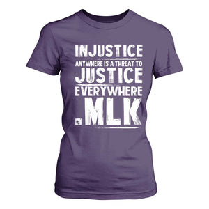 Martin Luther King Jr. T Shirt For Women Inspirational Quote MLK Day Black History Month TS10 Purple Print Your Wear