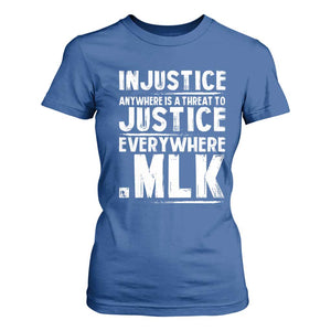 Martin Luther King Jr. T Shirt For Women Inspirational Quote MLK Day Black History Month TS10 Royal Blue Print Your Wear