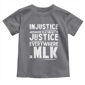 Martin Luther King Jr. Toddler T Shirt Inspirational Quote MLK Day Black History Month TS10 Charcoal Print Your Wear