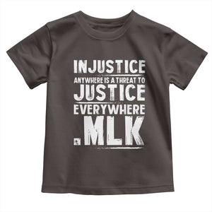 Martin Luther King Jr. Toddler T Shirt Inspirational Quote MLK Day Black History Month TS10 Dark Chocolate Print Your Wear