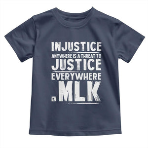 Martin Luther King Jr. Toddler T Shirt Inspirational Quote MLK Day Black History Month TS10 Navy Print Your Wear