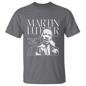 Martin Luther King Jr. T Shirt MLK Day Black History Month Inspirational Quote TS10 Charcoal Print Your Wear