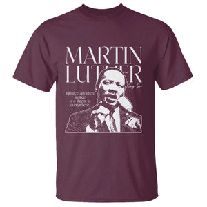 Martin Luther King Jr. T Shirt MLK Day Black History Month Inspirational Quote TS10 Maroon Print Your Wear