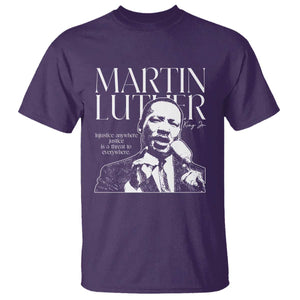 Martin Luther King Jr. T Shirt MLK Day Black History Month Inspirational Quote TS10 Purple Print Your Wear