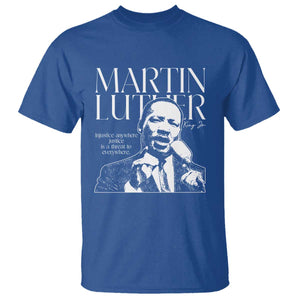 Martin Luther King Jr. T Shirt MLK Day Black History Month Inspirational Quote TS10 Royal Blue Print Your Wear