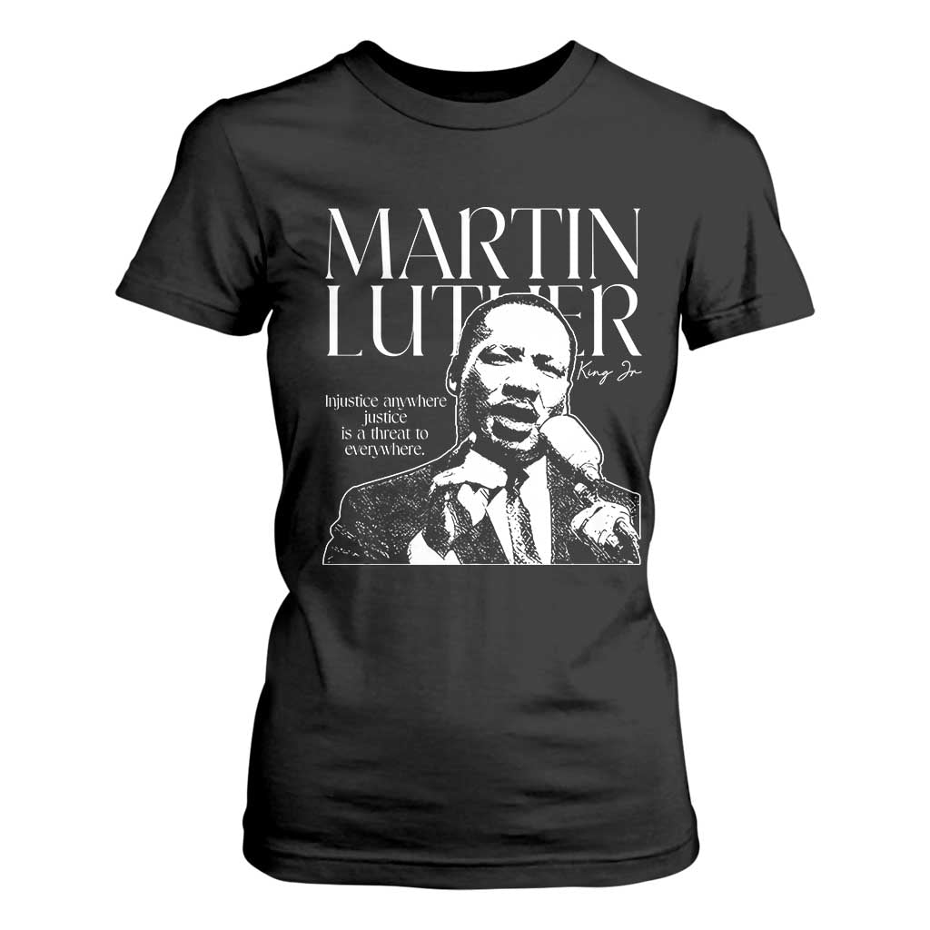 Martin Luther King Jr. T Shirt For Women MLK Day Black History Month Inspirational Quote TS10 Black Print Your Wear