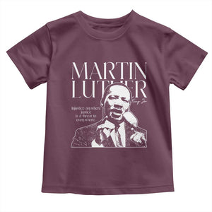 Martin Luther King Jr. Toddler T Shirt MLK Day Black History Month Inspirational Quote TS10 Maroon Print Your Wear