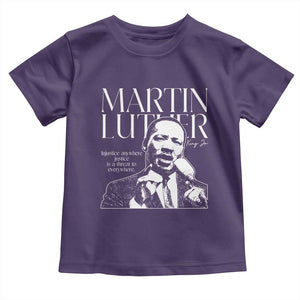 Martin Luther King Jr. Toddler T Shirt MLK Day Black History Month Inspirational Quote TS10 Purple Print Your Wear