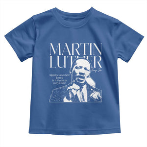 Martin Luther King Jr. Toddler T Shirt MLK Day Black History Month Inspirational Quote TS10 Royal Blue Print Your Wear