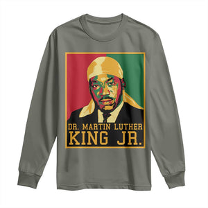 Martin Luther King Long Sleeve Shirt Retro MLK Day TS10 Military Green Print Your Wear