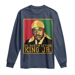 Martin Luther King Long Sleeve Shirt Retro MLK Day TS10 Navy Print Your Wear