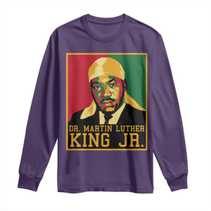 Martin Luther King Long Sleeve Shirt Retro MLK Day TS10 Purple Print Your Wear