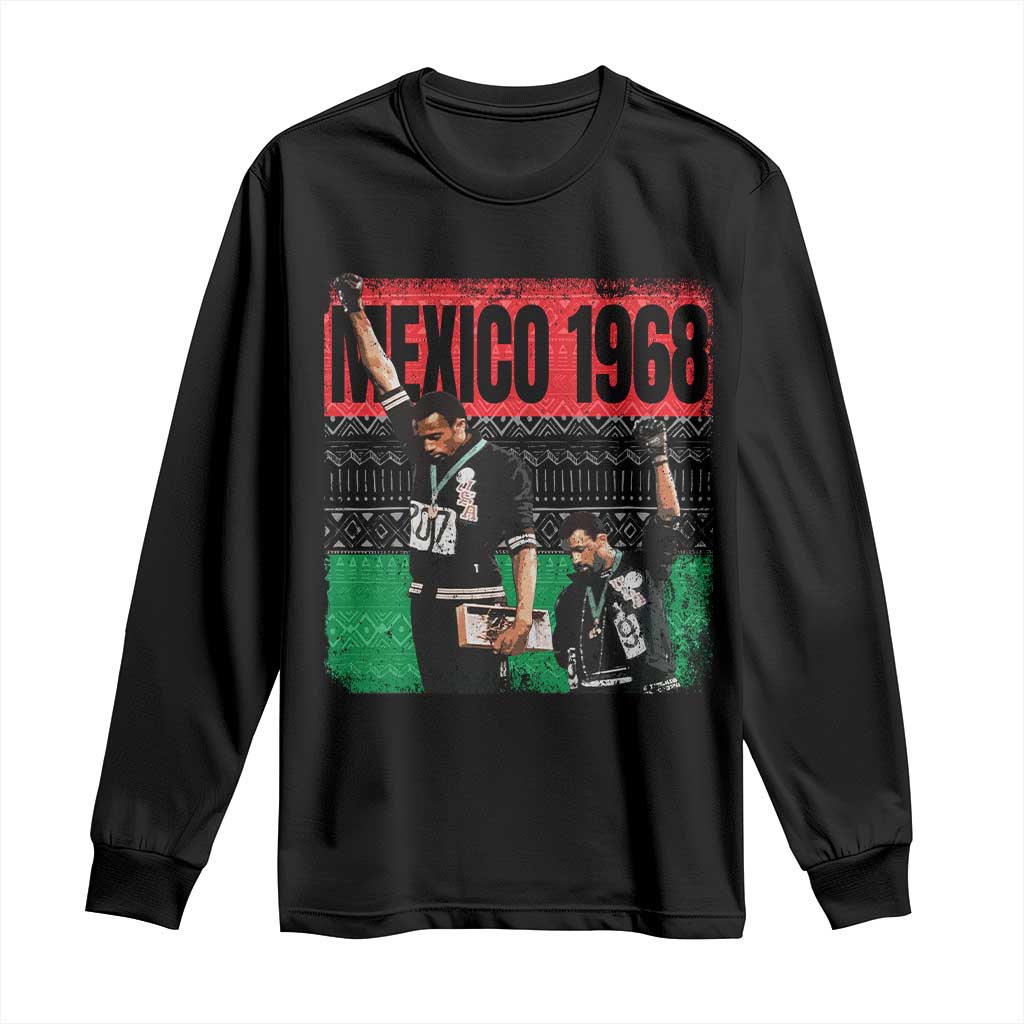 Black Power Salute 1968 Long Sleeve Shirt Black History Month Civil Rights Movement TS10 Black Print Your Wear