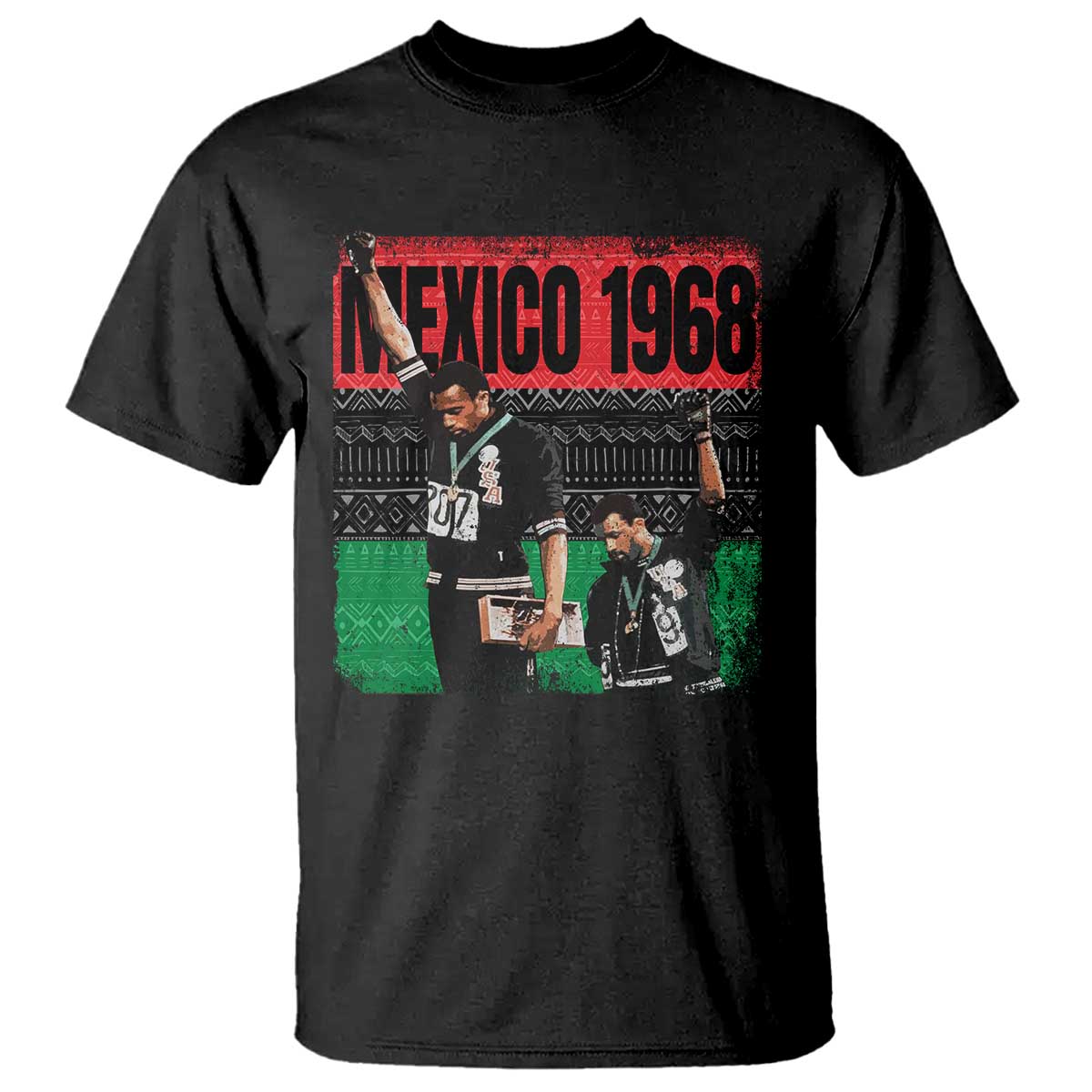 Black Power Salute 1968 T Shirt Black History Month Civil Rights Movement TS10 Black Print Your Wear