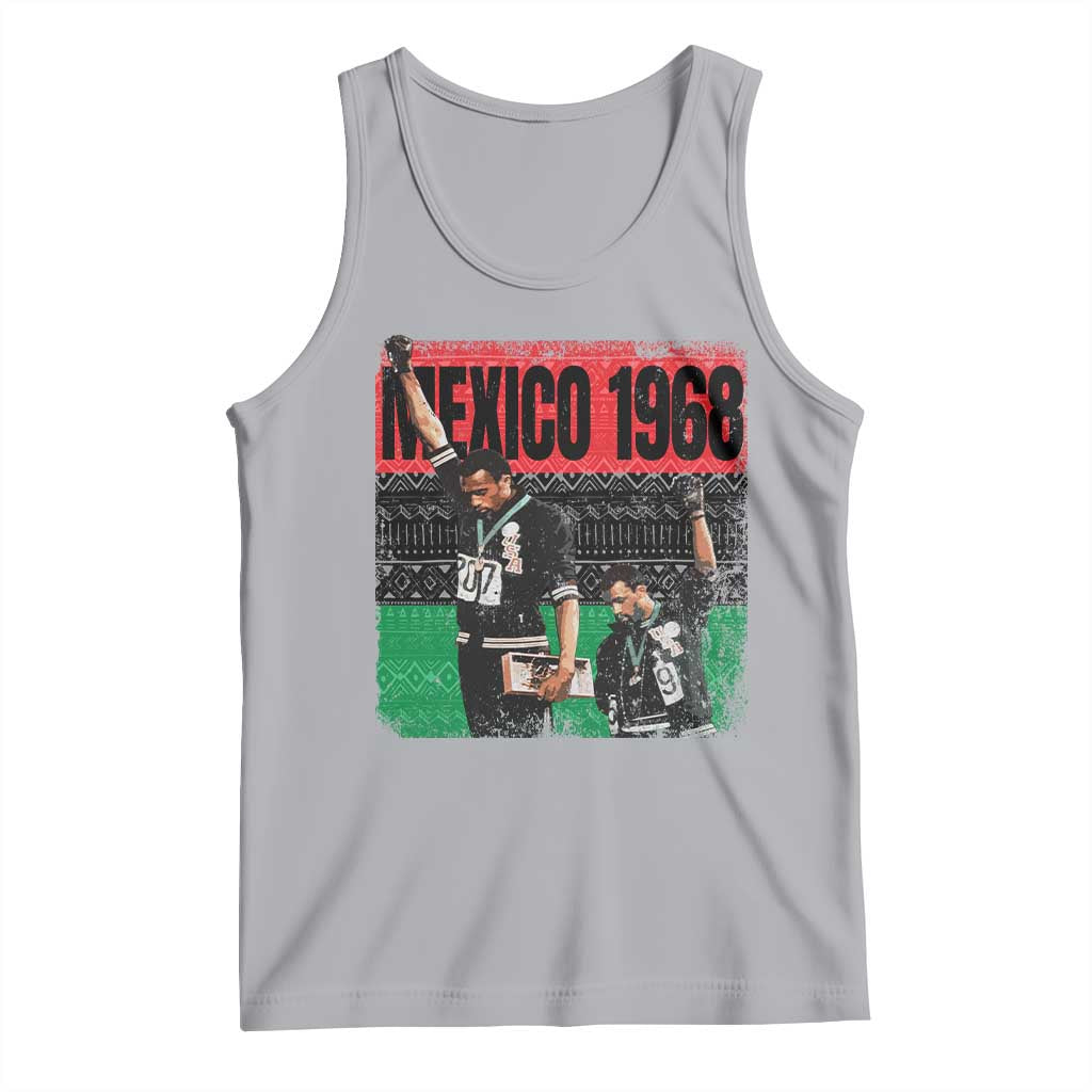 Black Power Salute 1968 Tank Top Black History Month Civil Rights Movement TS10 Athletic Heather Print Your Wear