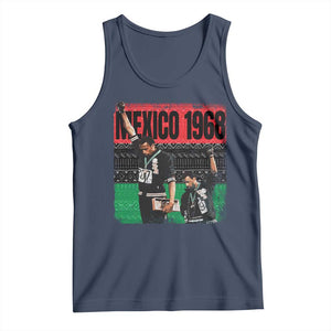Black Power Salute 1968 Tank Top Black History Month Civil Rights Movement TS10 Navy Print Your Wear
