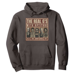 Black History Month Hoodie The Real G's Black Leaders TS10 Dark Chocolate Print Your Wear