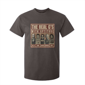 Black History Month T Shirt For Kid The Real G's Black Leaders TS10 Dark Chocolate Print Your Wear