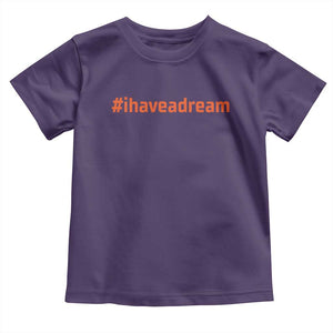 Martin Luther King Jr. Toddler T Shirt I Have A Dream MLK Day Black History Month TS10 Purple Print Your Wear