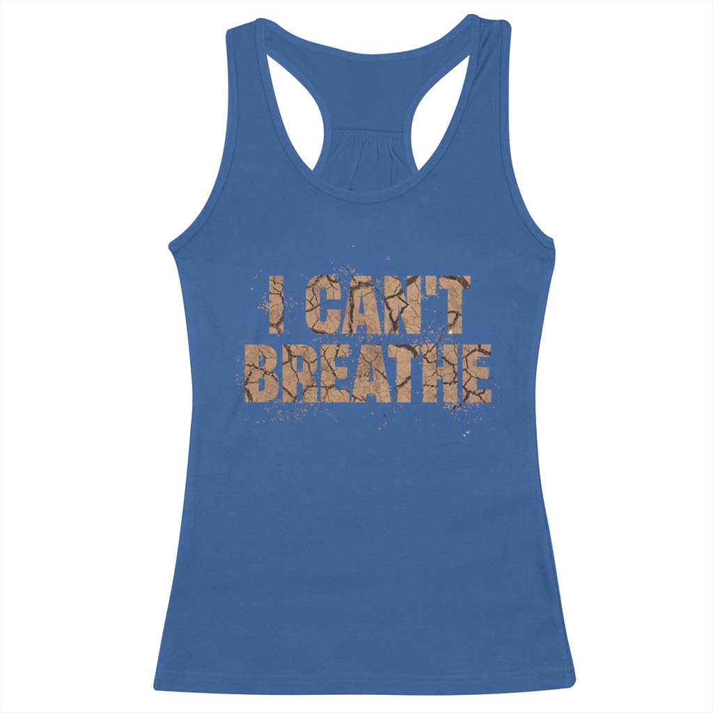 I Cant Breathe Protest Racerback Tank Top TS10 Royal Blue Print Your Wear