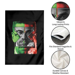 Malcolm X Garden Flag Black History Month TS10 Print Your Wear