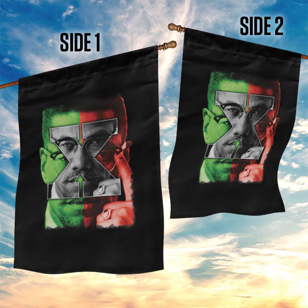 Malcolm X Garden Flag Black History Month TS10 Print Your Wear