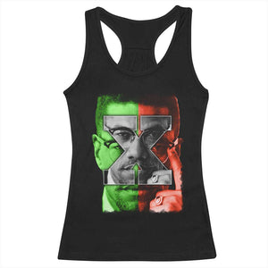 Malcolm X Racerback Tank Top Black History Month TS10 Black Print Your Wear