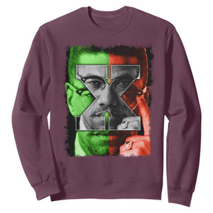 Malcolm X Sweatshirt Black History Month TS10 Maroon Print Your Wear