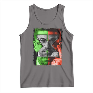 Malcolm X Tank Top Black History Month TS10 Deep Heather Print Your Wear