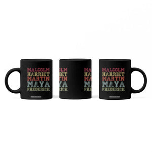Black History Month Coffee Mug Malcolm Harriet Martin Maya Frederick Civil Right Leaders TS10 Print Your Wear