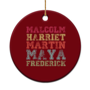 Black History Month Ceramic Ornament Malcolm Harriet Martin Maya Frederick Civil Right Leaders TS10 1pc Red Print Your Wear
