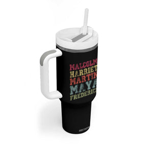 Black History Month Tumbler With Handle Malcolm Harriet Martin Maya Frederick Civil Right Leaders TS10 Print Your Wear