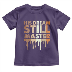 Martin Luther King Jr. Toddler T Shirt His Dream Still Matters Black History Month MLK Day TS10 Purple Print Your Wear