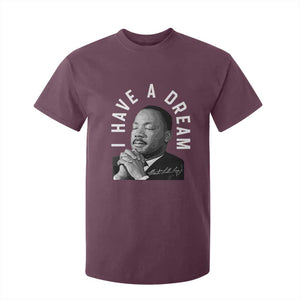 Martin Luther King Jr. T Shirt For Kid I Have A Dream Black History Month MLK Day TS10 Maroon Print Your Wear