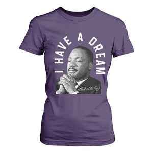 Martin Luther King Jr. T Shirt For Women I Have A Dream Black History Month MLK Day TS10 Purple Print Your Wear