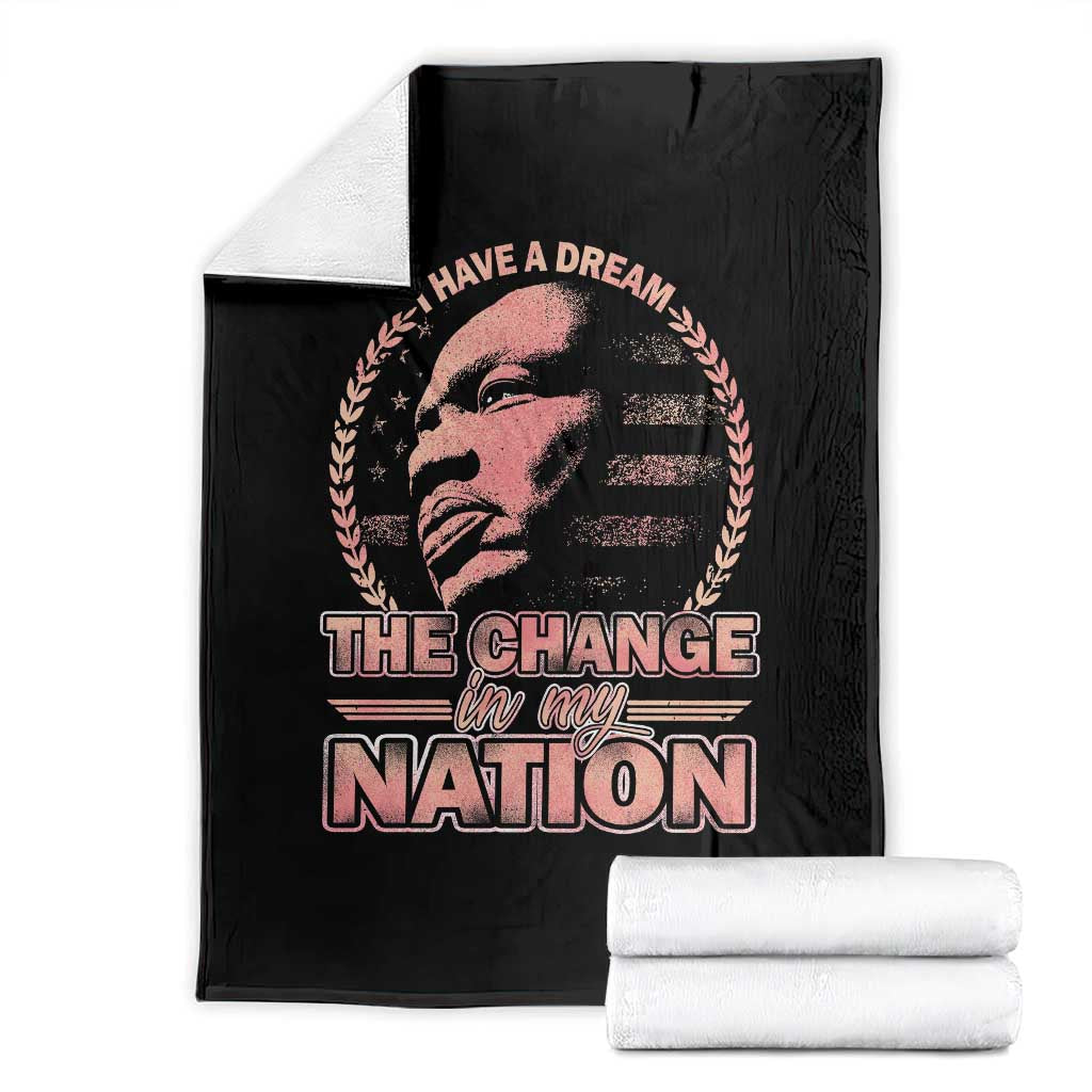 Martin Luther King Throw Blanket Retro Black History Month Civil Rights TS10 Black Print Your Wear