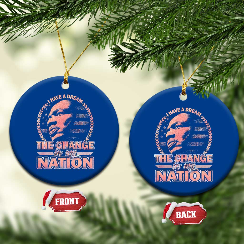 Martin Luther King Ceramic Ornament Retro Black History Month Civil Rights TS10 1pc Blue Print Your Wear