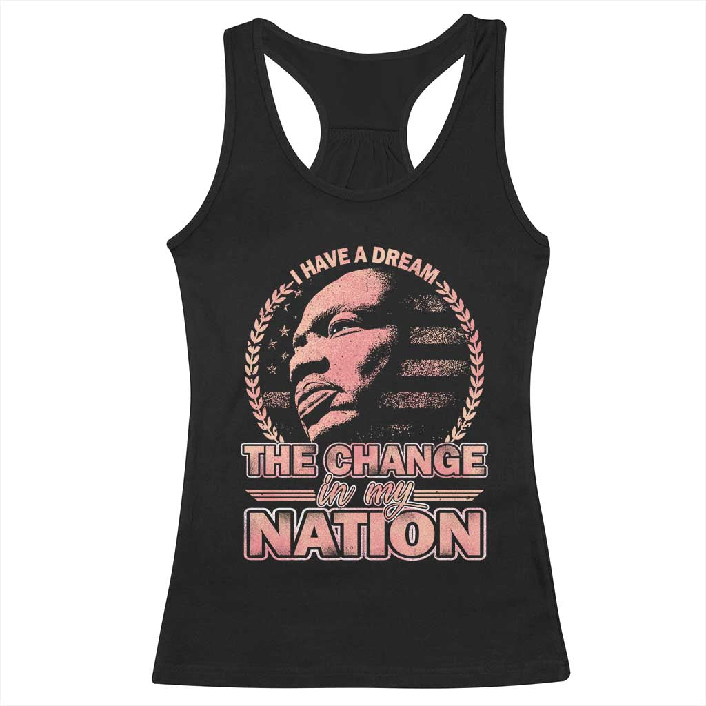 Martin Luther King Racerback Tank Top Retro Black History Month Civil Rights TS10 Black Print Your Wear