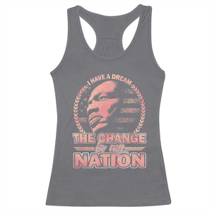 Martin Luther King Racerback Tank Top Retro Black History Month Civil Rights TS10 Charcoal Print Your Wear