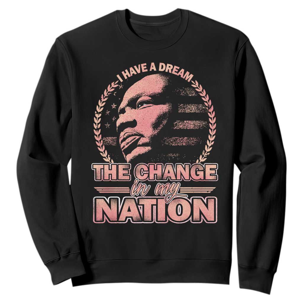 Martin Luther King Sweatshirt Retro Black History Month Civil Rights TS10 Black Print Your Wear