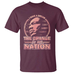 Martin Luther King T Shirt Retro Black History Month Civil Rights TS10 Maroon Print Your Wear