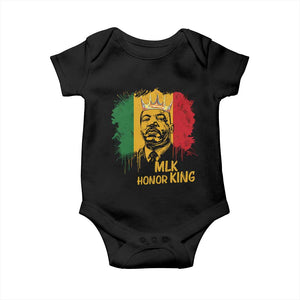 MLK Baby Onesie Honor King Civil Rights Leader Black History Month TS10 Black Print Your Wear