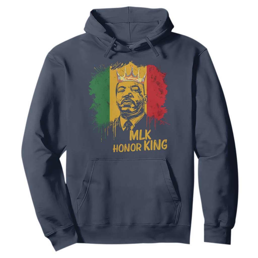 MLK Hoodie Honor King Civil Rights Leader Black History Month TS10 Navy Print Your Wear